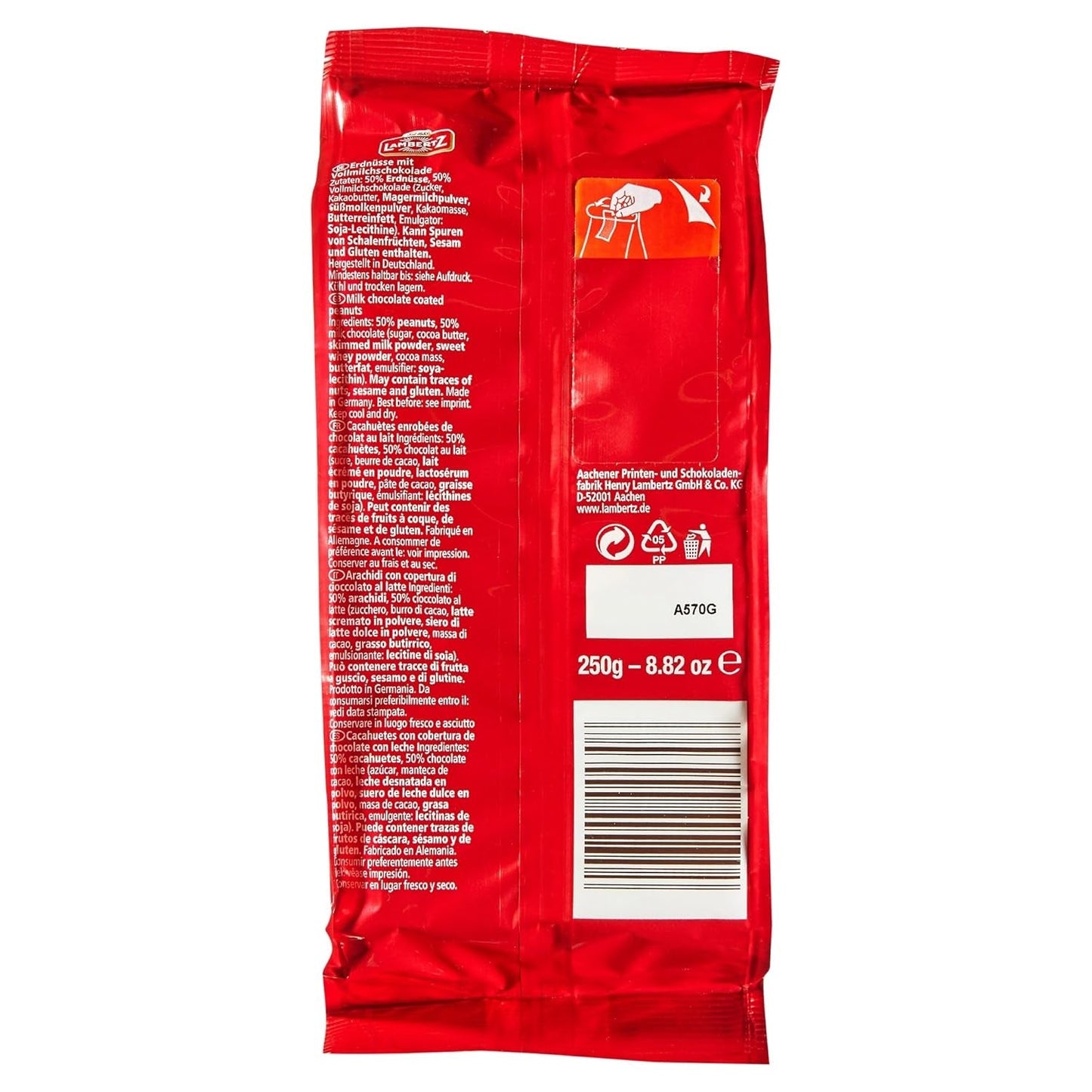Mléčná čokoláda Arašídové hory (250 g)