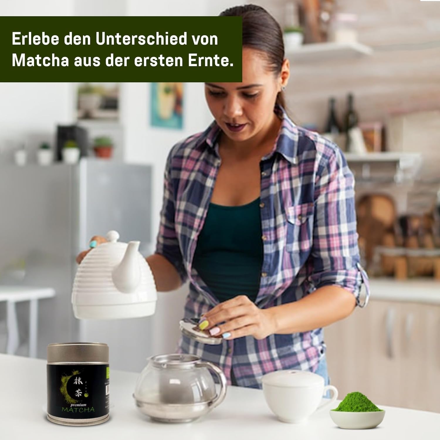 Ceremonial Grade UJI – 30g Box – Bio – 100% japonská Matcha – První sklizeň – Pure Matcha – Mletá