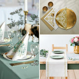 PAW - Airlaid Table Runner (40 cm X 24 M) I Stolní dekorace pro přijímání, biřmování, svatbu, výročí, zahradní slavnost, křest I Dekorace na stůl Elegantní stuha na stůl - Vrbová ratolest I Vrbová ratolest