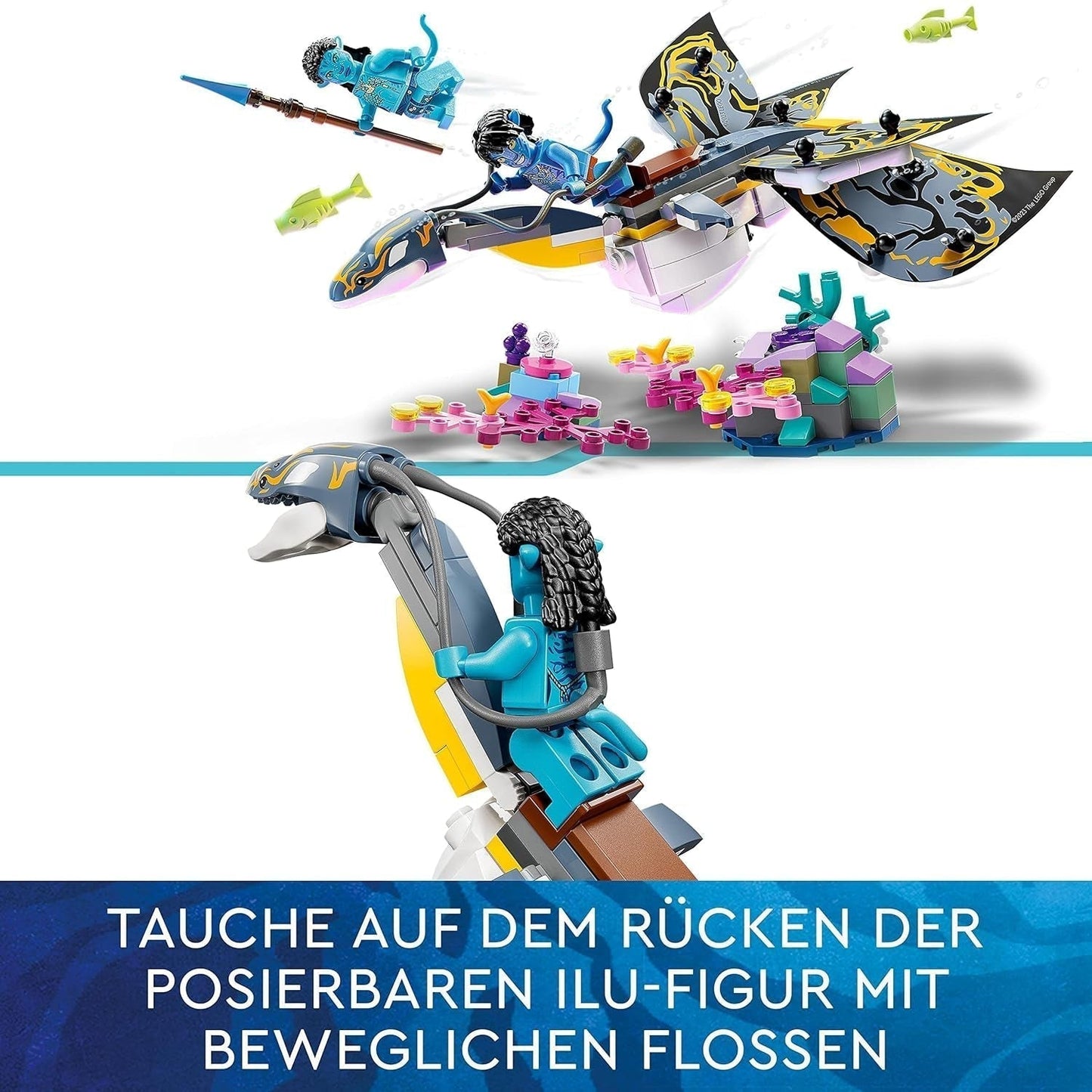 LEGO Avatar The Discovery of Ilu Water Path Stavebnice s podvodní postavičkou Sada kolekce Pandora pro děti a filmové fanoušky od 8 let 75575 Stavebnice Besuche den LEGO-Store