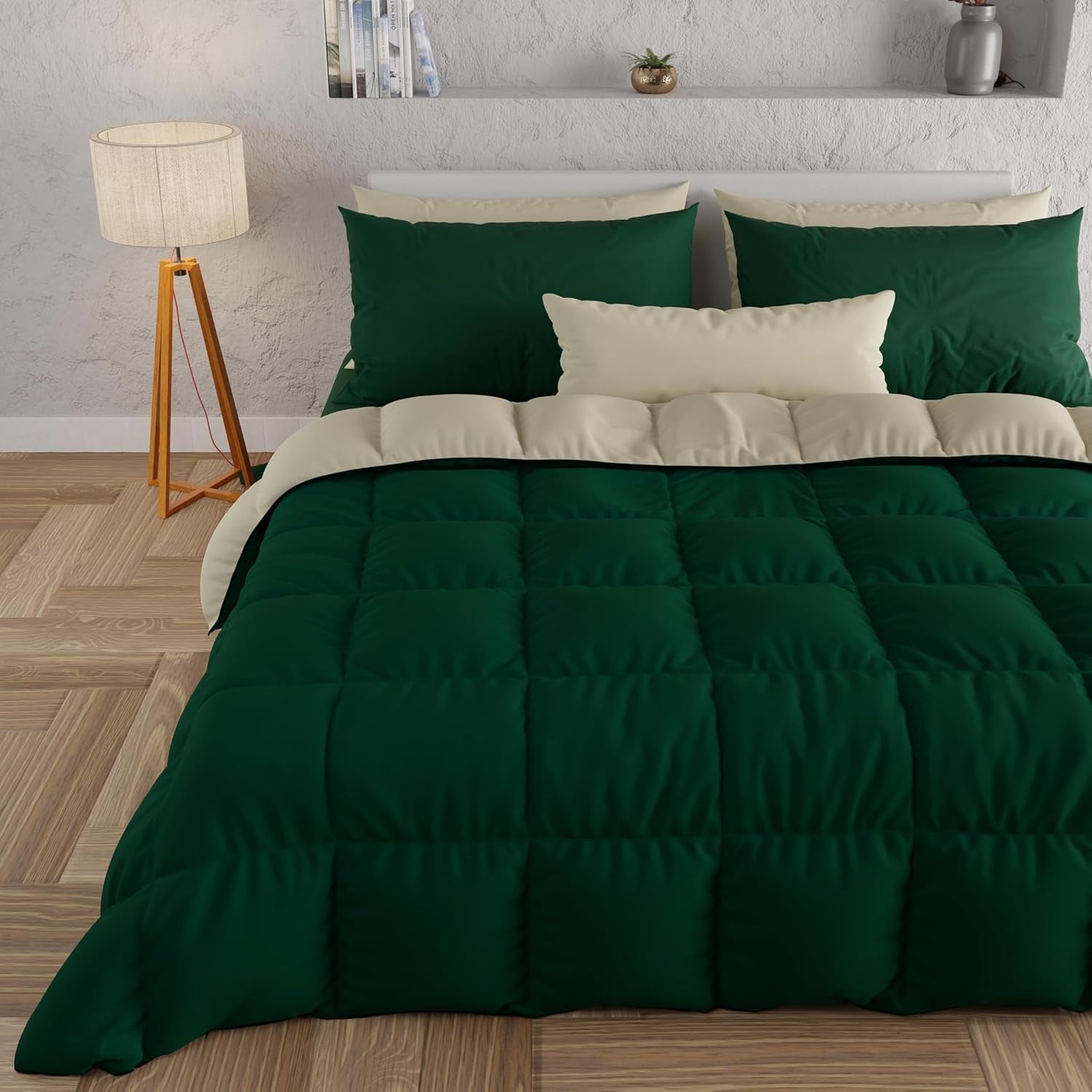 PETTI Artigiani Italiani - Zimní přikrývka na dvojlůžko, maxi, jednobarevná, oboustranná, bílá, šedá, 100% Made in Italy Přikrývky a přikrývky Naty Shop Greetings Rozměr postele 170-180X200: [Přikrývka 260 X 270 Cm]