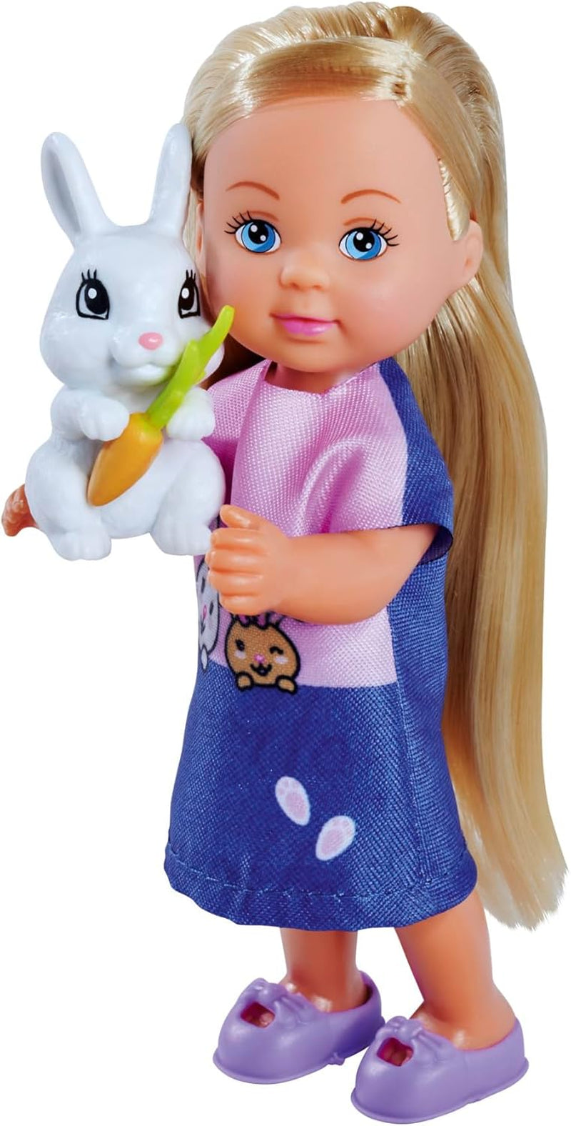 Simba Steffi Love Rabbit Family 12cm 29cm králičí klec Hrací panenka a panenka se dvěma králíčky, věk 3+
