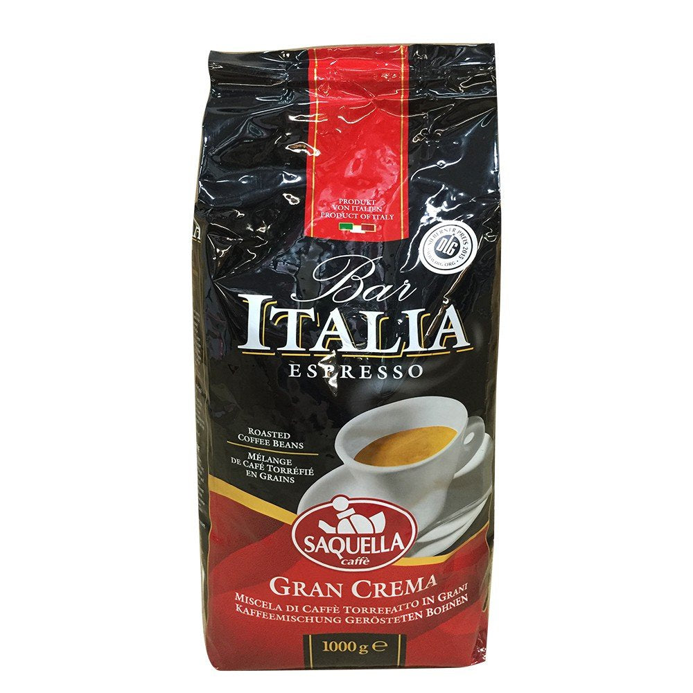 Kafffe, Bar Italia Espresso, gran crema (1 kg, sáček), balení 1 ks