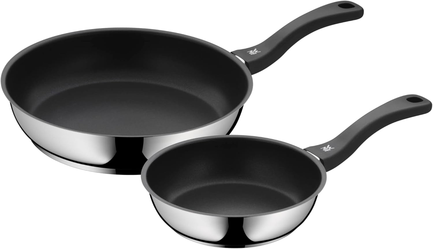 WMF Devil, indukce, nerezová ocel potažená Cromarganem, plastová rukojeť Hrnce a pánve Naty Shop 28 cm + 2 cm