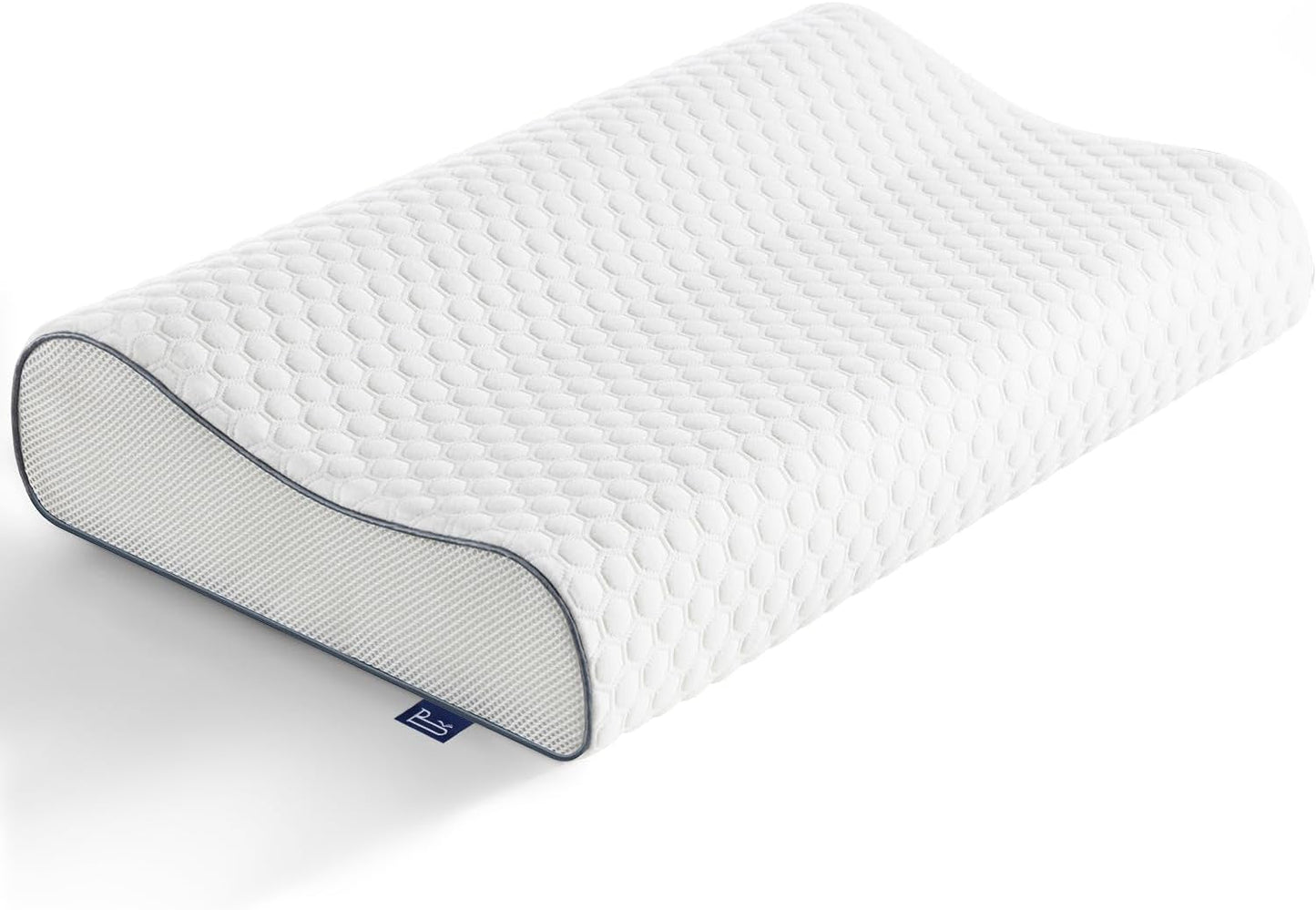BedStory polštář z paměťové pěny, výškově nastavitelný polštář na podporu krku, ergonomický polštář, boční polštář na spaní pro záda a žaludek (60x36x12/10cm)