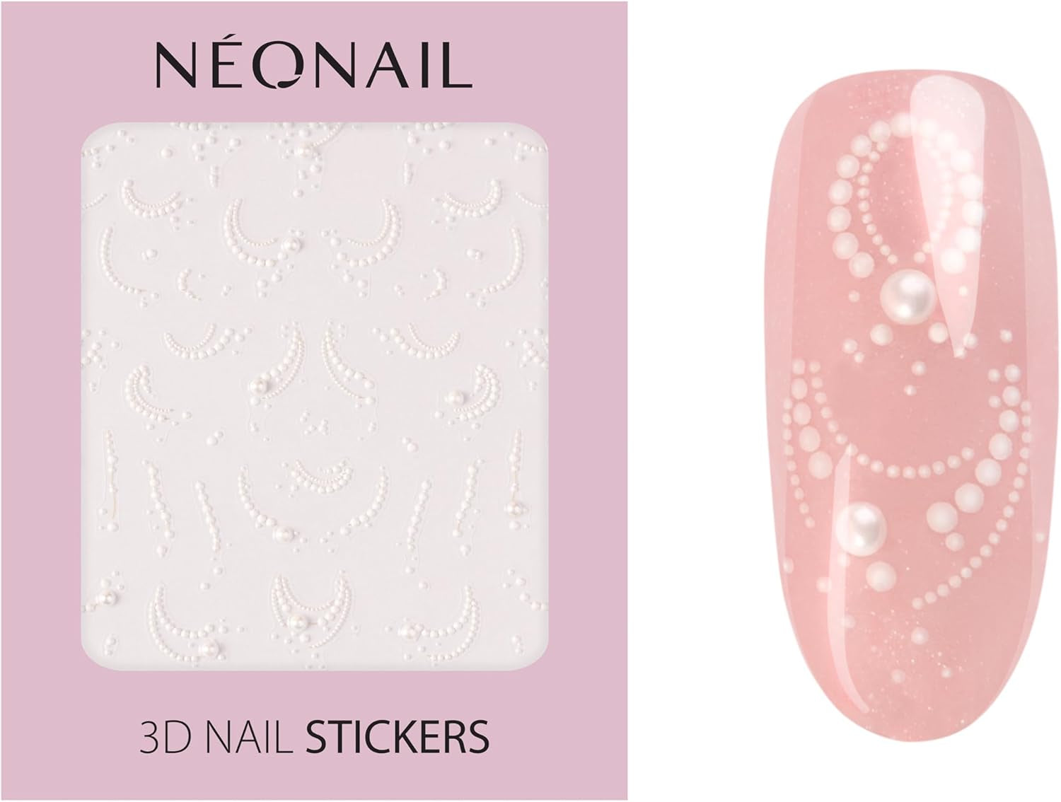 NÉONAIL Nagelstickers 3D - 61 Muster - Přívěsky na nehty - Nägel Selber Machen - Nehty - Nageldesign - Doplňky - Nailart - Nail Art Zubehör - Nagel Deko - Nagelschmuck - Dekorace Nageldesign - Weiß