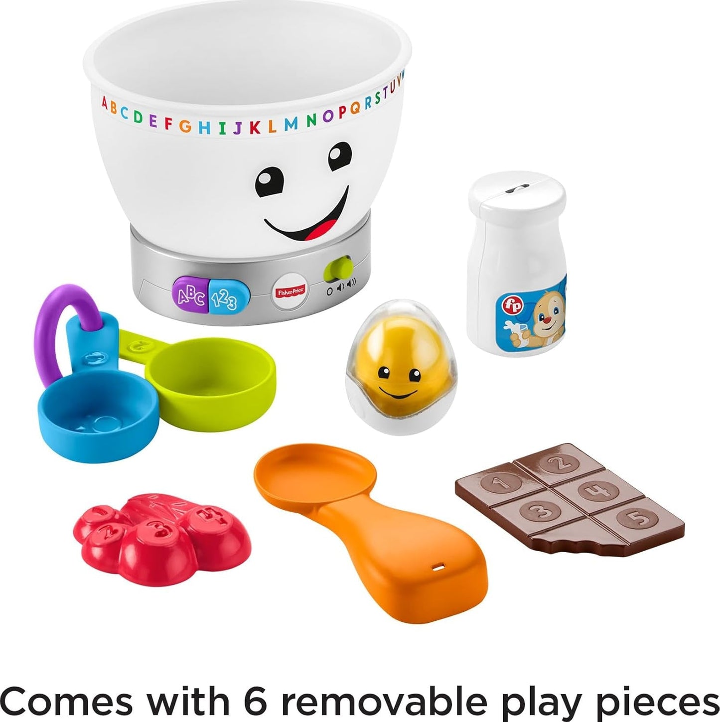 Fisher-Price Laugh & Learn Baby Learning Toys, Magic Color Míchačka s hudbou a světly na 6 měsíců+, GJW20 Baby Toys Naty Shop