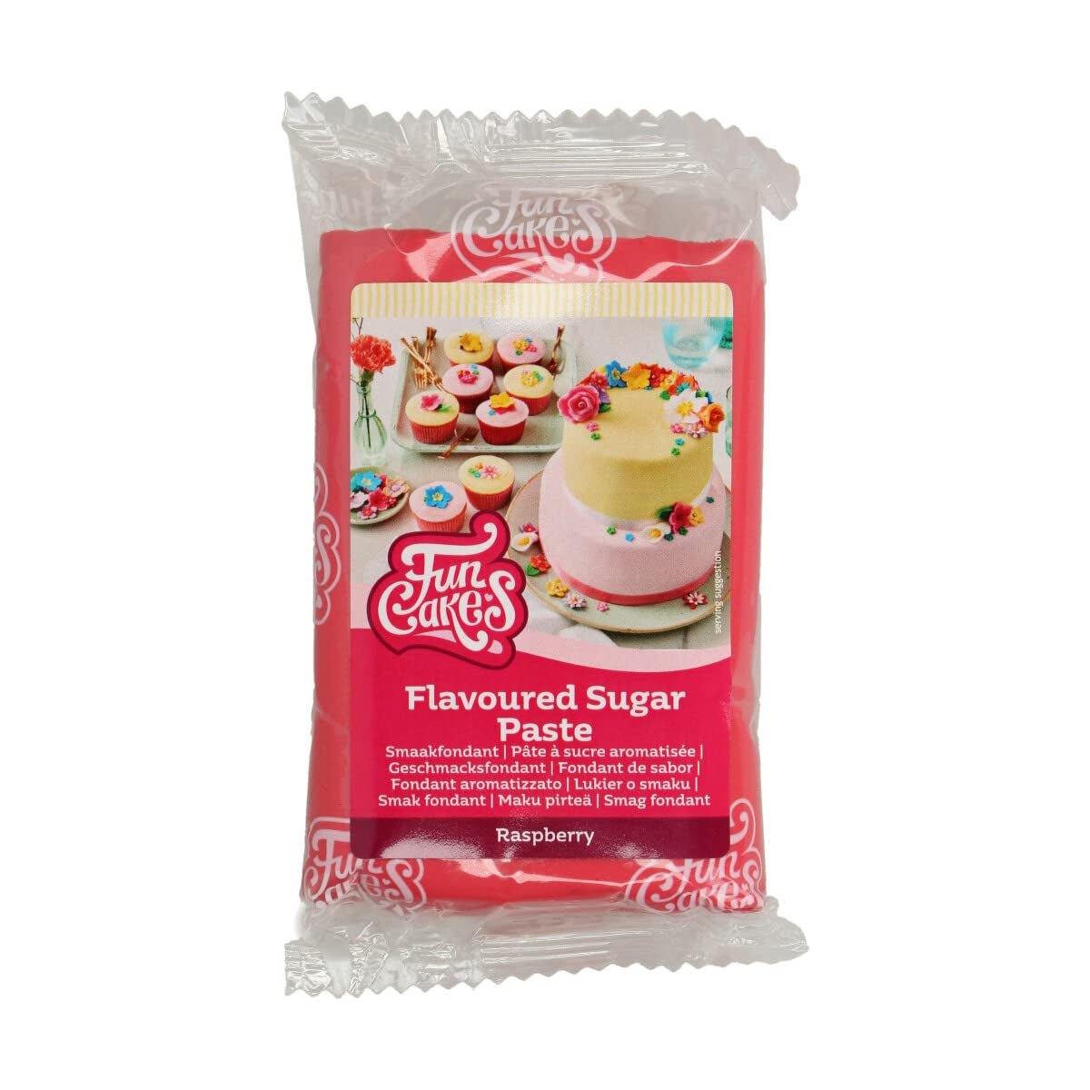 Fondant Funcakes s příchutí meringue: Snadné použití, hladký, pružný, měkký a tvárný, ideální pro zdobení dortů, košer a bez lepku. 1 kg
