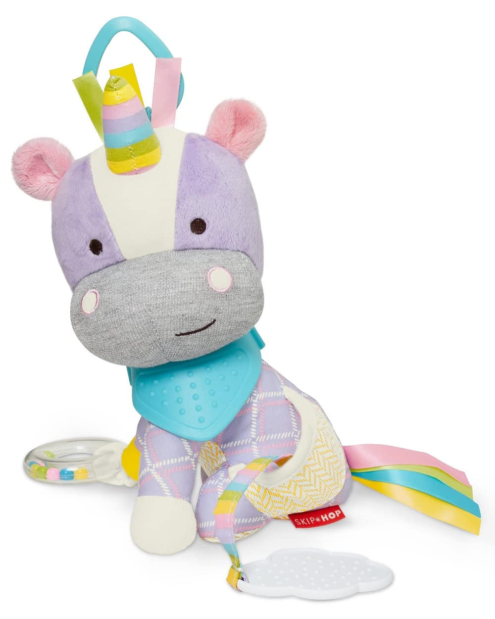 Hračka Skip Hop Bandana Buddies, Plyšová hračka pro miminka a děti, Vícebarevná, Hračky pro slony Naty Shop Unicorn