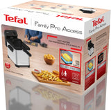 Tefal Family Pro Access 4.0L, 3000 Watt, poloprofesionální, s olejem, vyjímatelná olejová nádrž, technologie chladicí zóny Spotřebiče Naty Shop