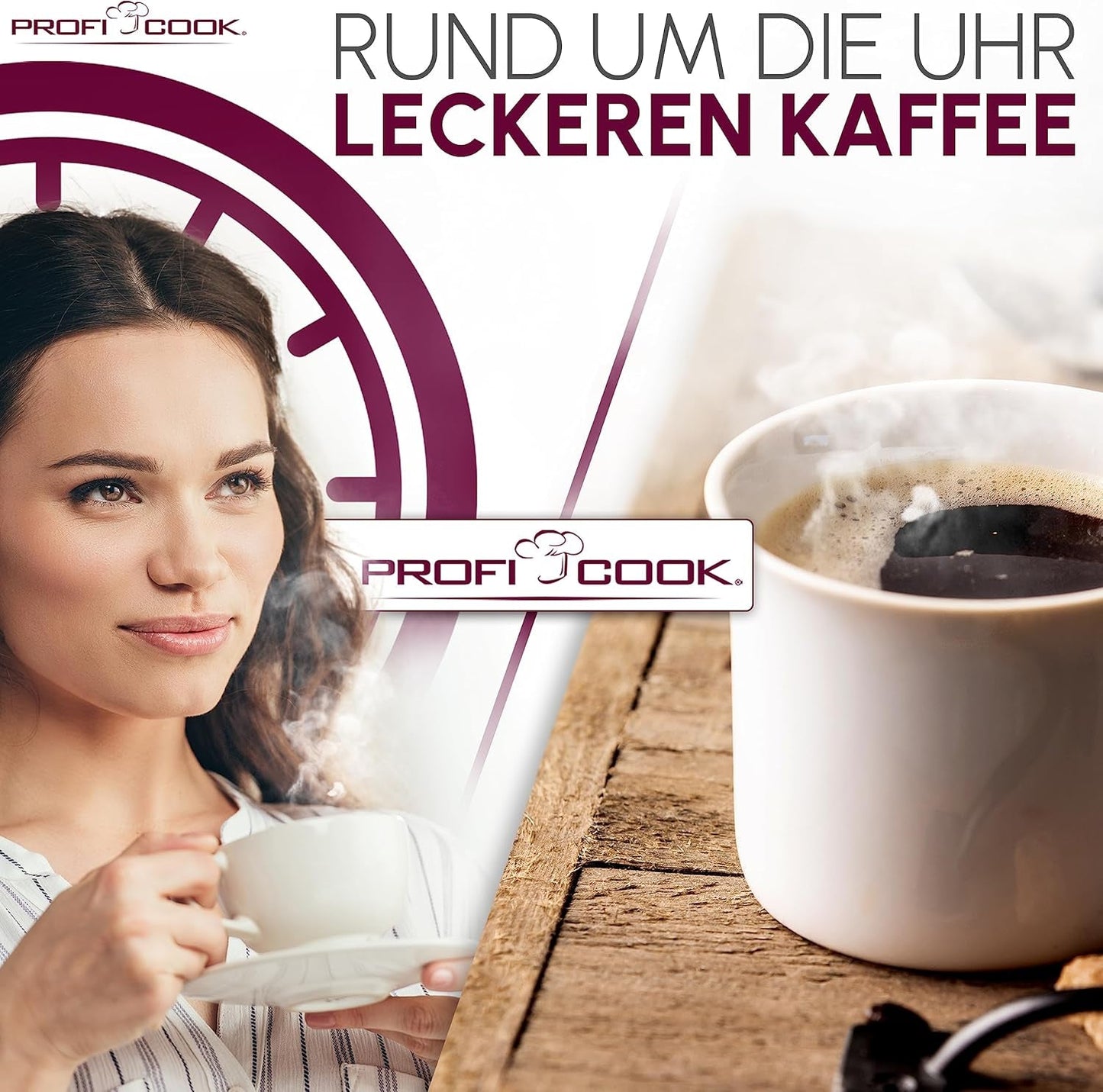 Kávovar Profi Cook | 8-10 šálků | Časovač | Senzorové dotykové ovládání | Termoska s dvojitou stěnou 1,2 litru | Chuťová pečeť | Nerezový kávovar s filtrem | PC-KA 1191