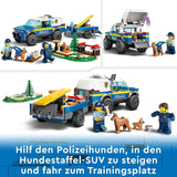 LEGO 60369 City Mobilní výcvik policejních psů, policejní auto s přívěsem, figurky psa a štěněte, sada zvířat pro děti od 5 let Stavebnice Besuche den LEGO-Store
