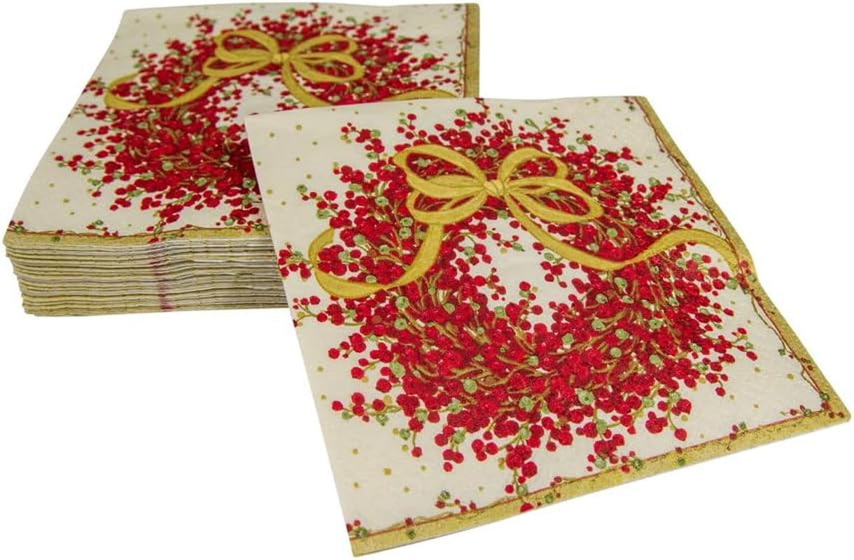 Třívrstvé papírové ubrousky 8070C, 20 kusů, 25 x 25 cm, pepř