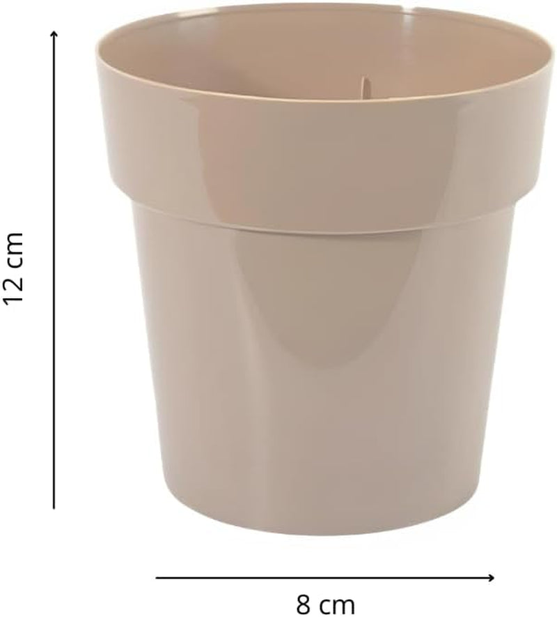 Malý plastový květináč - průměr 12 cm, lehký a odolný, ideální pro sazenice, řízky a pokojové rostliny - náhodná barva, Aléatoire