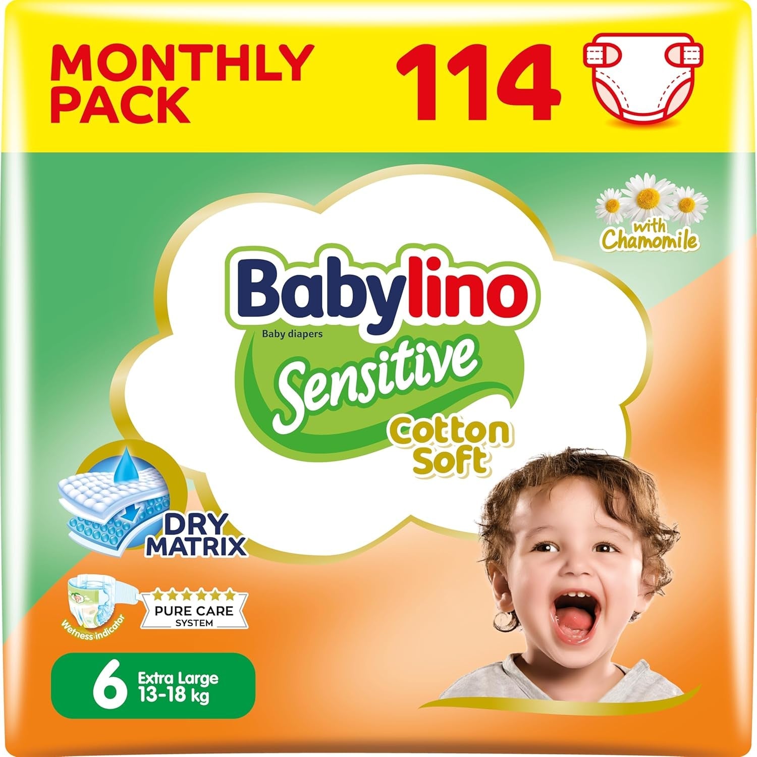 Pleny pro citlivá miminka, velikost 7, extra velké plus (+15 kg), 14 kusů