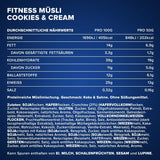 IronMaxx Fitness Müsli - Cookies & Cream, pytel 2 kg | Veganské müsli bohaté na bílkoviny s křupavým obsahem | Nízký obsah cukru a vysoký obsah vlákniny