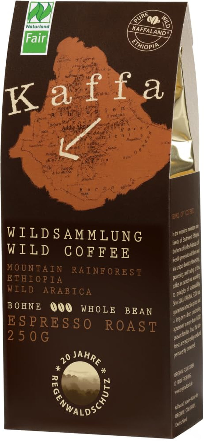Pražené bio espresso, celá zrna (6 x 250 g)