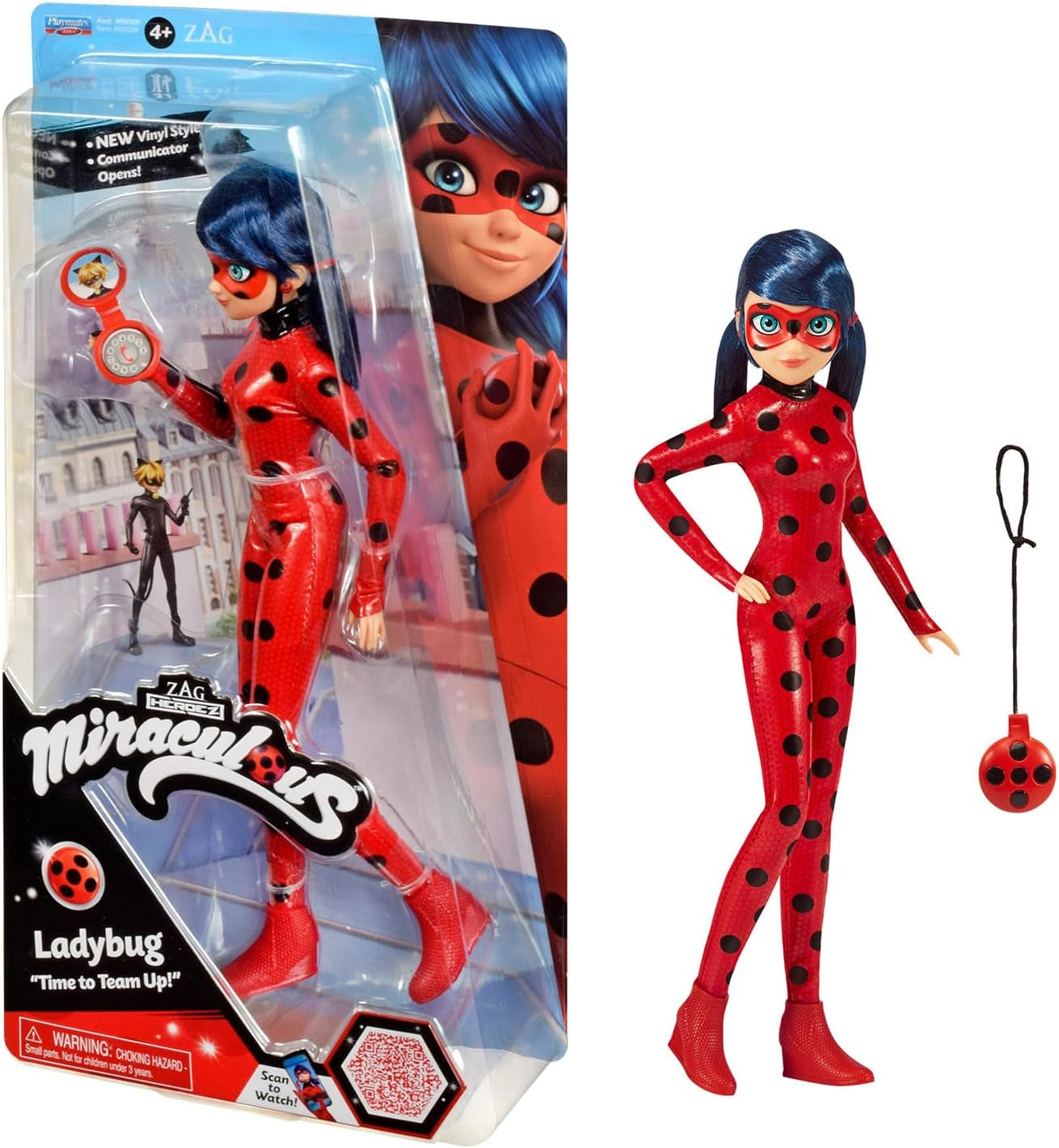Bandai - Miraculous Ladybug - Panenka Marinette Color Change Surprise - Miraculous Jointed Doll, 26 cm + 3 překvapení - Náhodný model - P50390 Dolls Naty Shop Ladybug