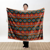 CARSTENS, INC. Wrangler Ultra Premium Throw Deka, Super měkká, Sherpa Fleece, Oversized, 137,2 x 172,7 cm, Southwest Horizon Beds and Deky Carstens, Inc.