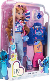 Módní steh pro panenky Disney ILY 4EVER se zrzavými vlasy 11,5" vysoký s 13 body artikulace, dvěma kompletními mixy a třpytivým prstenem Mickey pro vás! Panenky Naty Shop