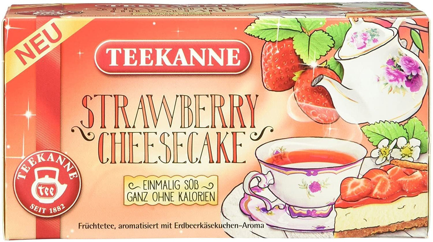 Teekanne Sweeteas Strawberry Cheesecake Jahodový cheesecake 12 balení (12 x 18 čajových sáčků)