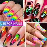 Neon Phosphor Pigment Pulver Für Nägel Lidschatten - 12 barev Neon Nagel Glitzer Augenpulver Maniküre Halloween Neon Make-up Dekoration Nail Art Staub Pigment