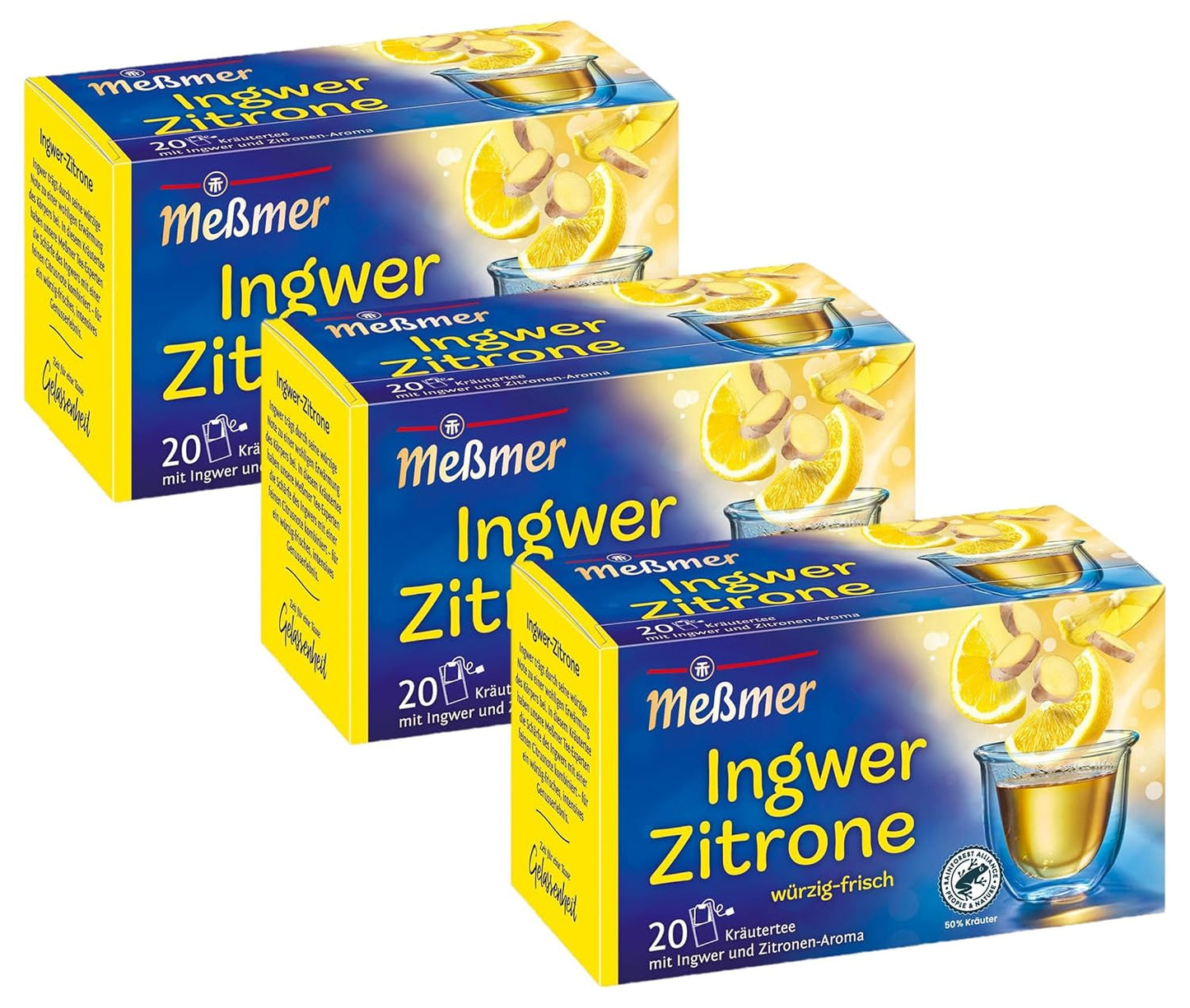 Meßmer bobule | 20 čajových sáčků | Vegan | Bez lepku | Bez laktózy (balení 4 ks)