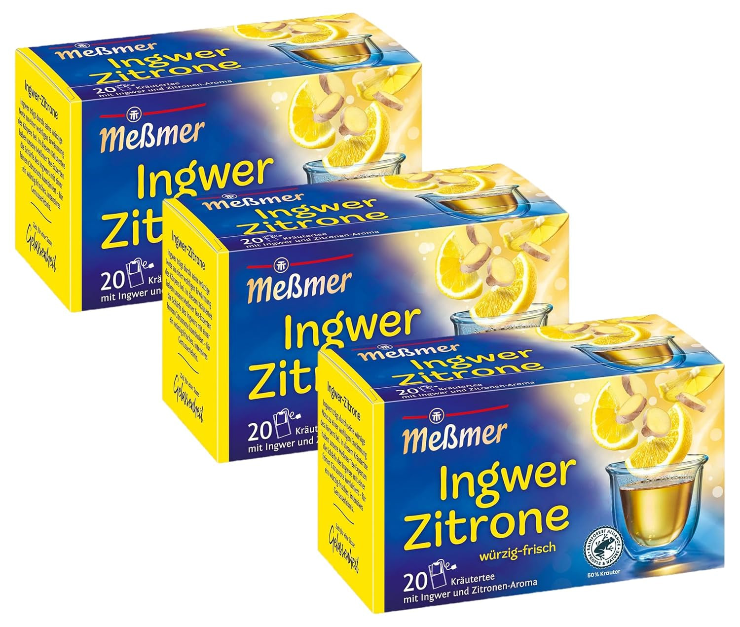 Meßmer bobule | 20 čajových sáčků | Vegan | Bez lepku | Bez laktózy (balení 4 ks)