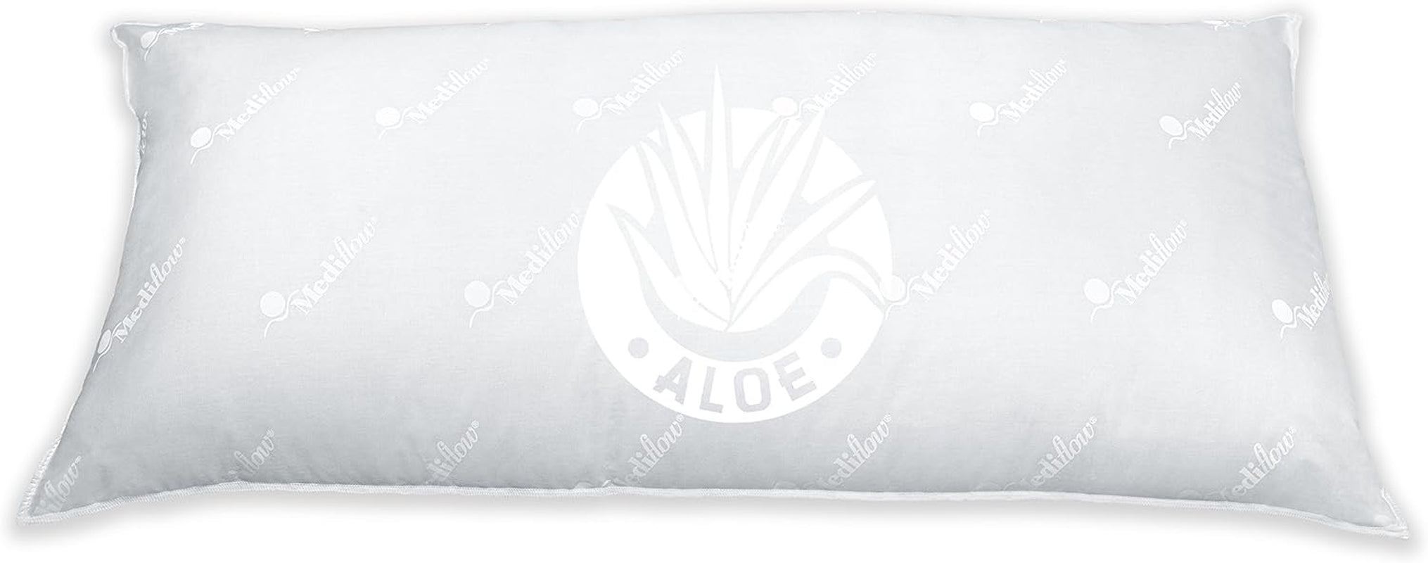 Mediflow 5223 Aloe Vera Action Water Polštář, Ortopedický polštář na podporu krční páteře, 40X80cm, Bílý, 1 kus (1 balení) Standardní polštáře Naty Shop