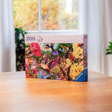 Puzzle Ravensburger 12001369 - Kolibříci a motýli - 200dílné puzzle pro starší a seniory s většími dílky, uchopením, velkou obrázkovou šablonou a základní puzzle puzzle Naty Shop