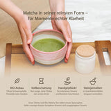 Šintoismus - "Zlatý" organický čaj Matcha - Ceremoniální prášek ze zeleného čaje - Certifikace JAS & EU BIO - Stínovaný a ručně sbíraný - Přímý dovoz z Uji, Japonsko - 30 g