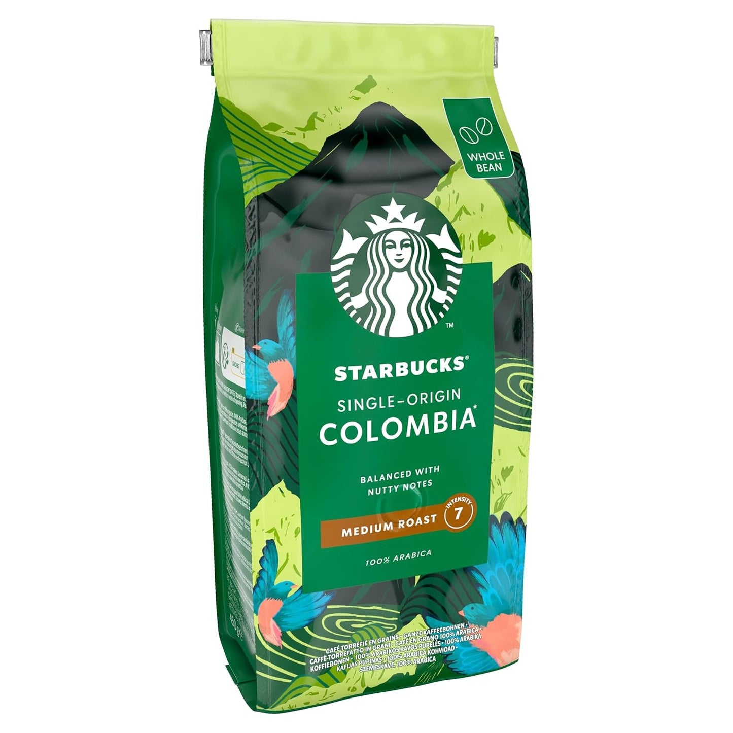 STARBUCKS Single Origin Colombia Coffee, středně pražená, celá zrna 450 g (balení po 4 ks)