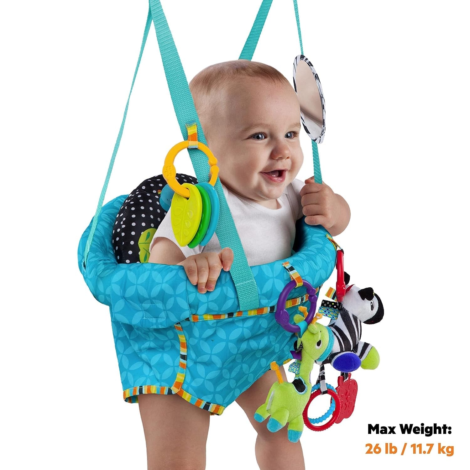 Sada luxusních dveřních západek Bright Starts s bezpečnou a stabilní sponou na rám dveří a dětskými ubrousky Pampers Sensitive, 1200 ubrousků (15 x 80)