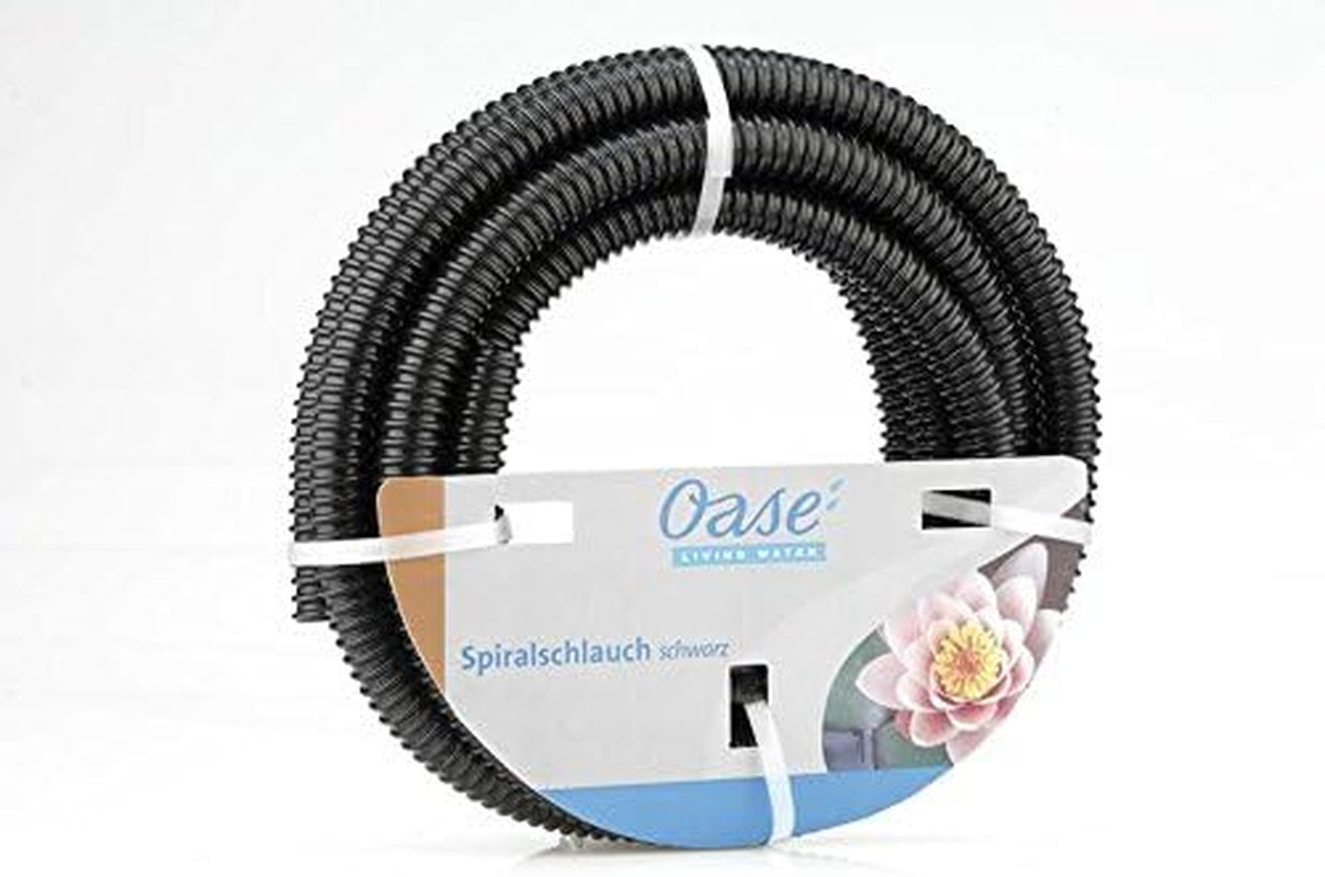 Oase Spiral Hose 57529 (Ø 19 mm), 5m - Vysoce kvalitní jezírková hadice na zahradu a jezírko, flexibilní hadice na vodu, lze použít jako sací hadice, hadice čerpadla, černá