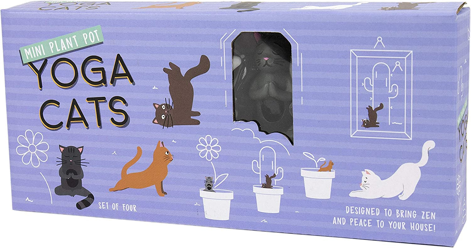 Dárek Republic Mini květináč Yoga Cats, Multicolor, 1