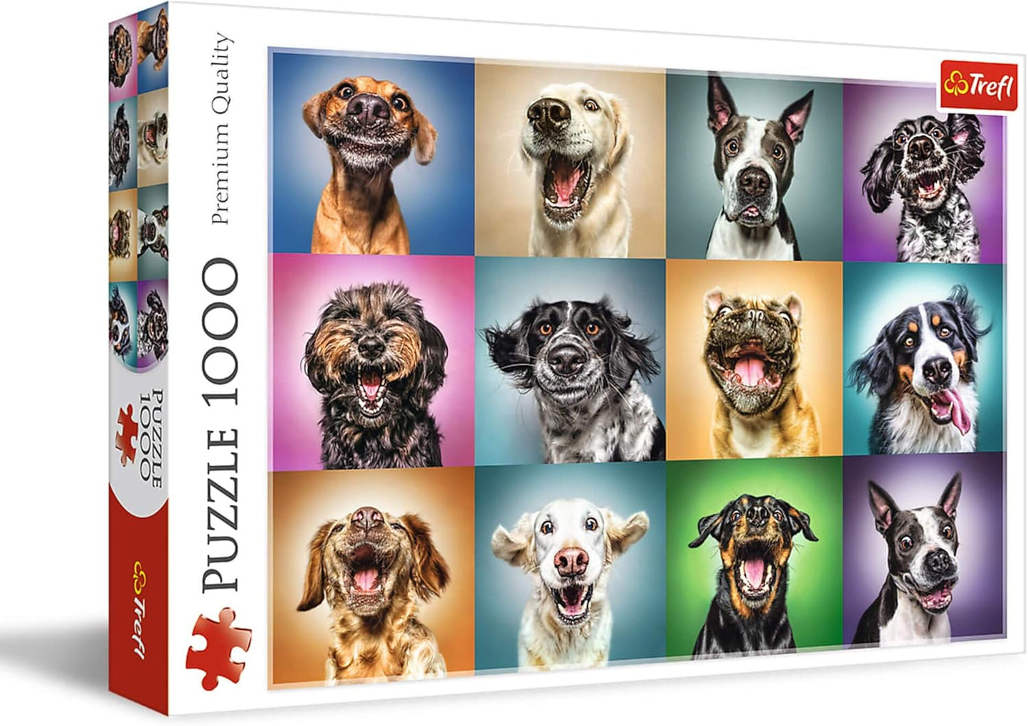 Skládačka - "1000" - Vtipné psí portréty Puzzle Naty Shop Vtipné psí portréty