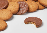 Brandt Hobbits Čokoláda 265g balení - Křupavé celozrnné čokoládové ovesné sušenky - Křupavé těsto pro celou rodinu - v praktické sušenkové roládě