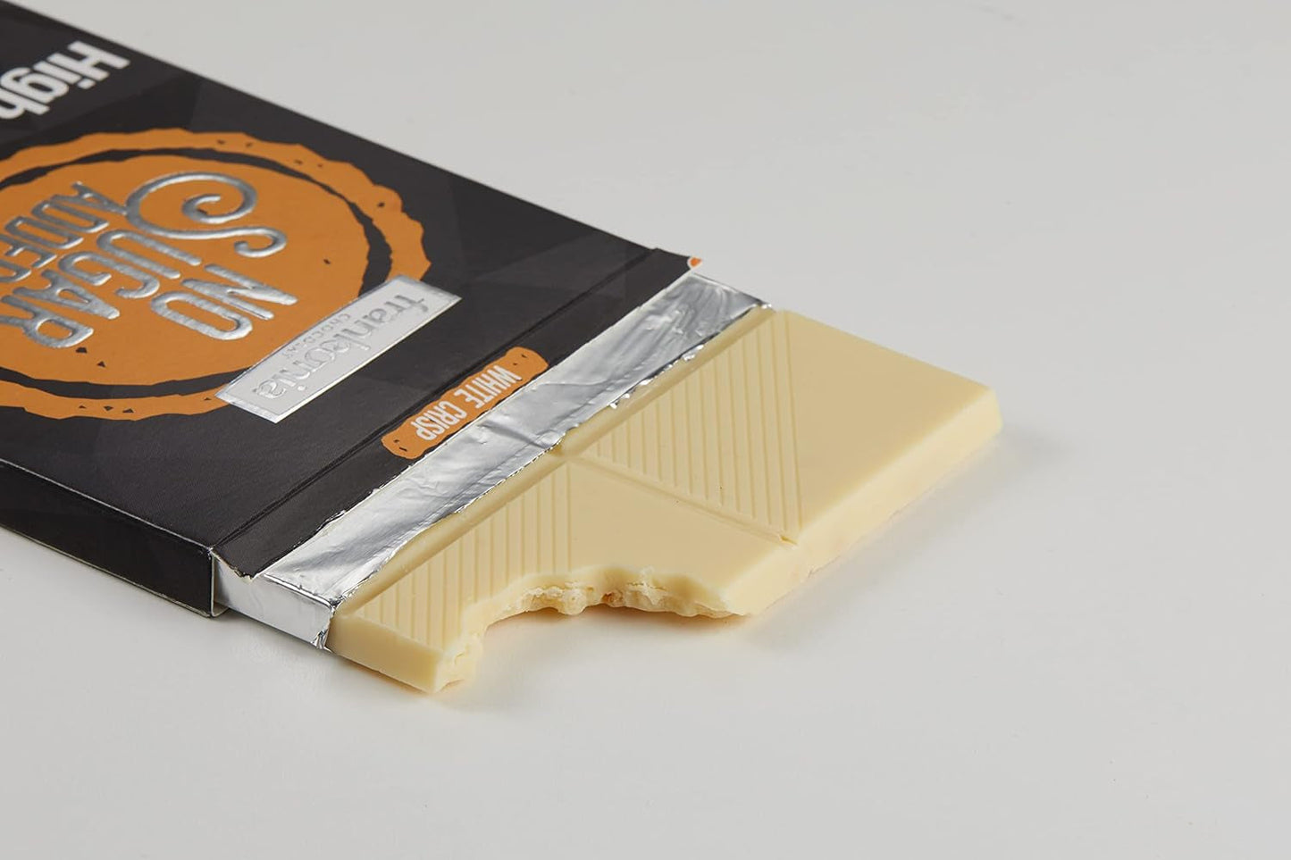 frankonia CHOCOLAT POWER MOTION bez přidaného cukru - Křupavá bílá čokoláda s vysokým obsahem bílkovin a nízkým obsahem sacharidů, 90 g