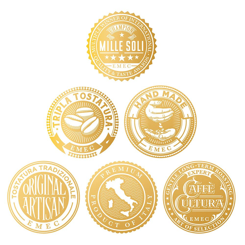 Caffè Espresso - Espressobohnen 1kg - Tradiční Dreifachröstung In Handarbeit - Premium Kaffeebohnen s dokonalou krémovou a šlehačkou pro plně automaty a Siebträger