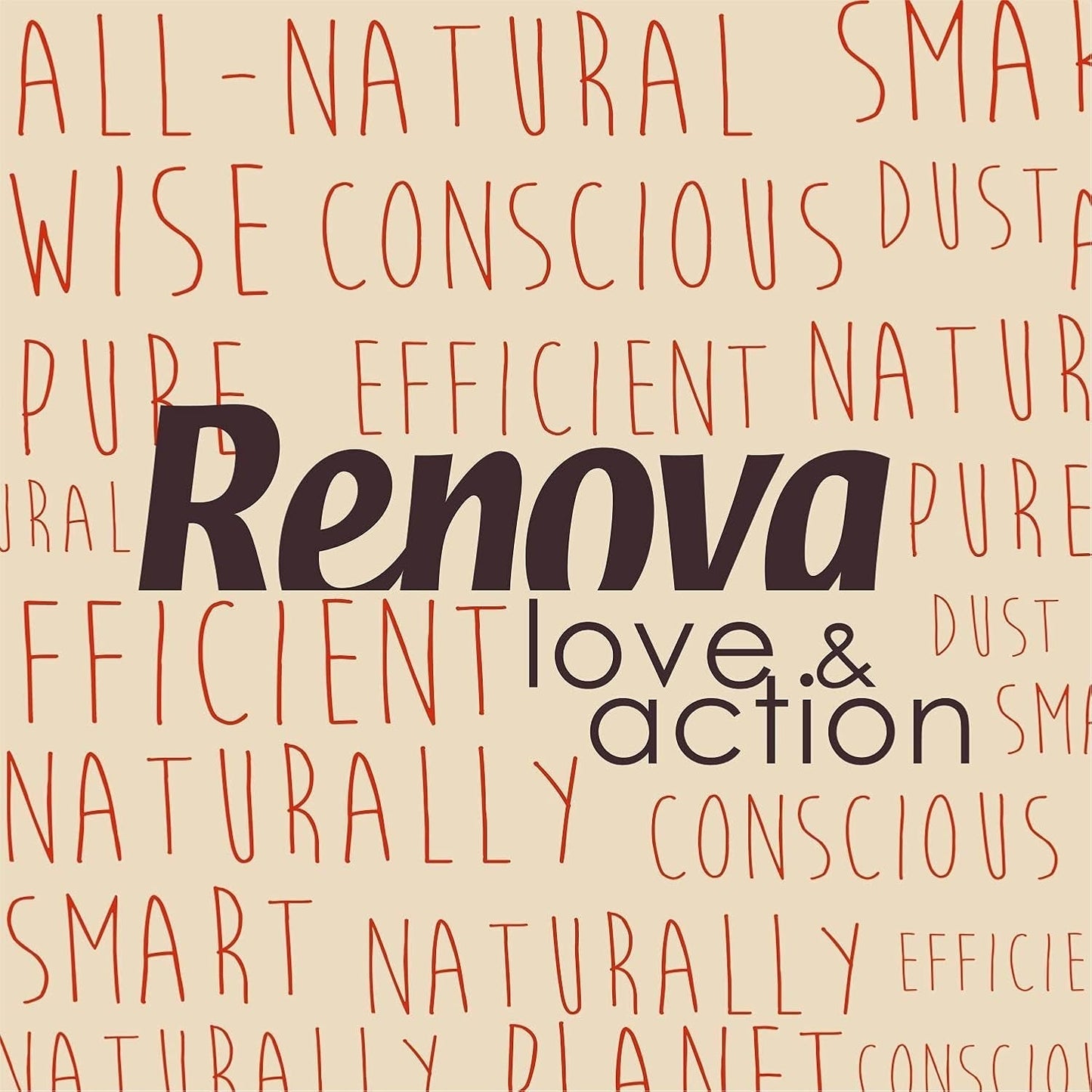 Toaletní papír Renova Love & Action, Béžová Balení 9 X 12 Rollos-: 108