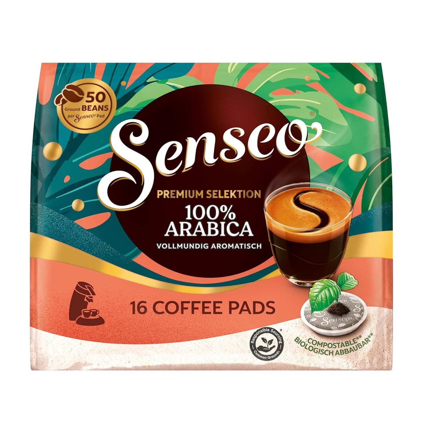 Senseo Pads Premium Selection, 5 x 16 Getränke, 80 kaffeepadů