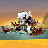 LEGO Creator Sada pirátské lodi 3 v 1, Hračka se 3 možnostmi sestavení, Postavte si pirátskou hospodu nebo Ostrov pirátů lebek, obsahuje 3 dobrodružné minifigurky na hraní rolí 31109 Stavebnice Besuche den LEGO-Store
