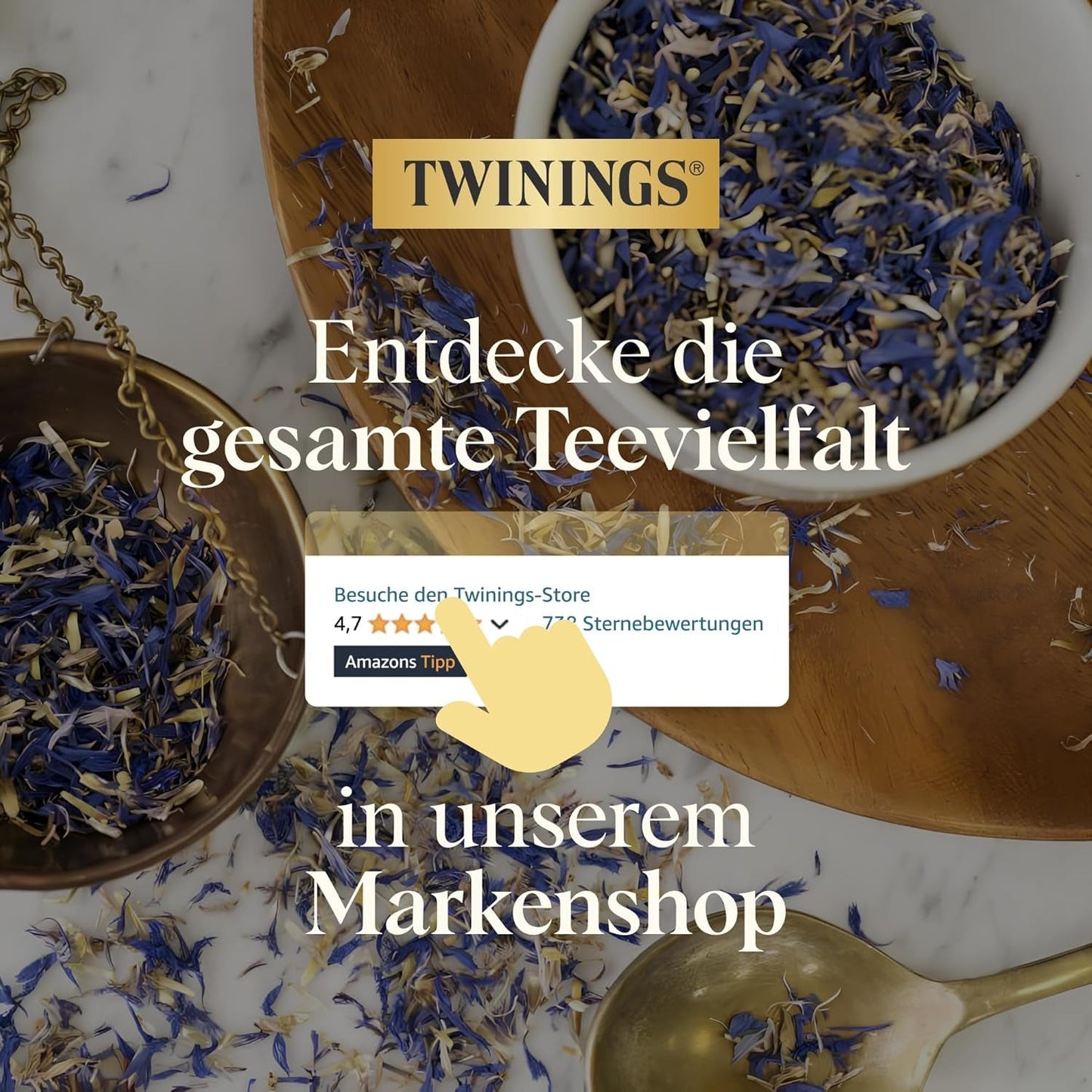 Twinings GLOW Aloe Vera a kopřivový zelený čaj s biotinem - bylinná čajová směs pro přírodní péči o pleť a vlasy 12 balení (10 sáčků každý)