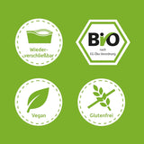 FRECHE FREUNDE Bio ovocná želé, jablka, maliny a rýžová lízátka, ovocná sladká svačina pro děti, bezlepková, veganská, balení 20 ks (20 x 30 g)