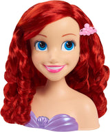 Ariel Just Play Vlasová hlava Disney Princess 20 cm s příslušenstvím Sada 7 dílů Hračka do červených vlasů pro děti od 3 let