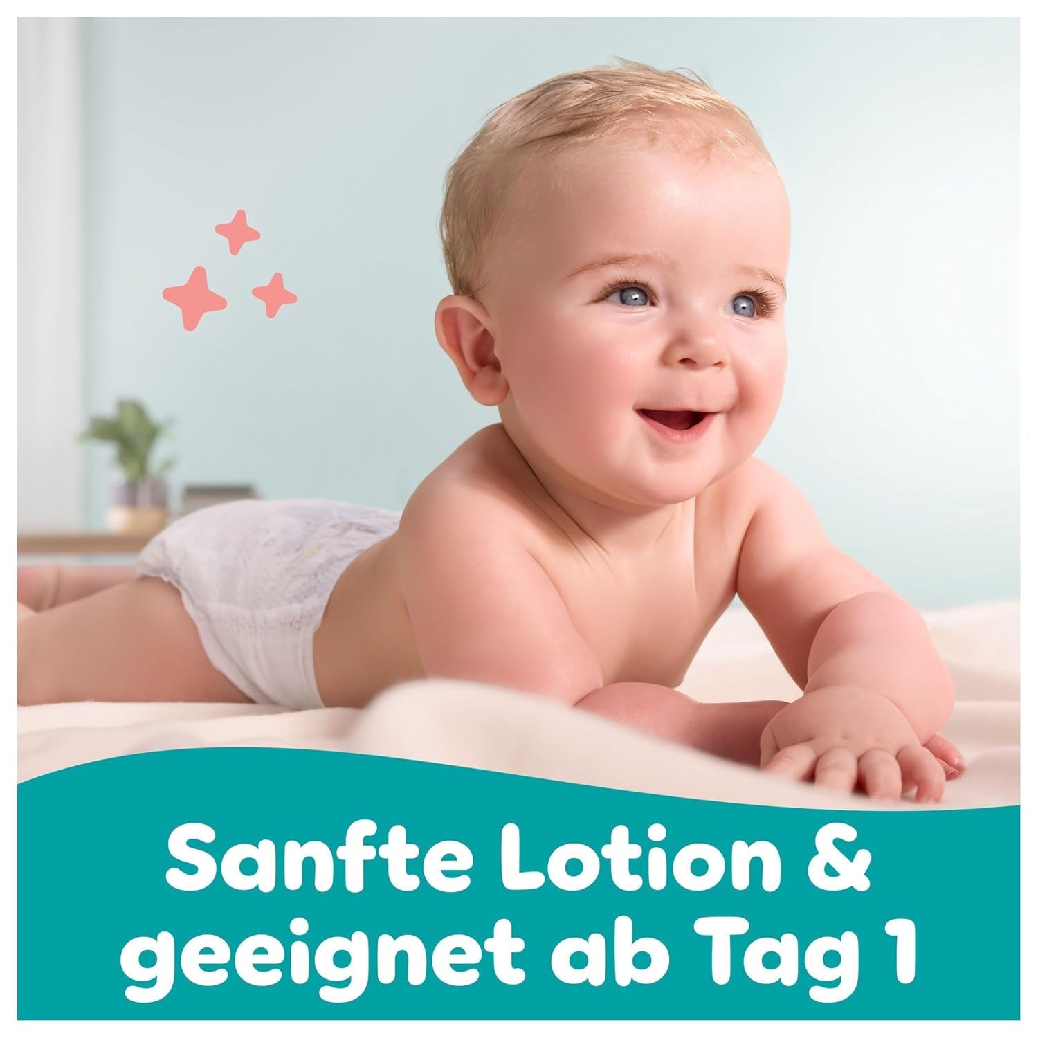 Vlhčené ubrousky Pampers Sensitive, 6 balení po 80 ubrouscích = 480 ubrousků, neparfemované, pro jemné, šetrné čištění