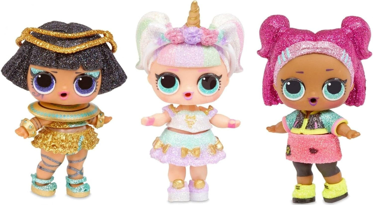 LOL Surprise Glitzer Series - Glitzer-Puppen im 12er-Pack - 80+ překvapení s loutkami, outfity, doplňky a dalšími - Spielzeug mit Wasserüberraschung - Für Mädchen und Jungen ab 4 Jahren