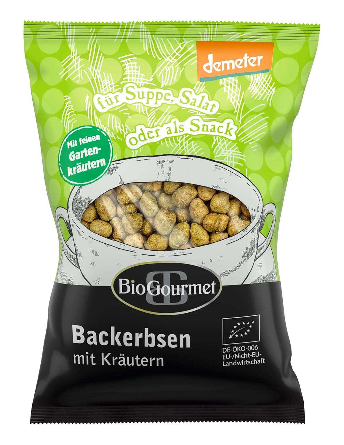 BioGourmet krutony s bylinkami, do polévky, salátu nebo jako svačina, bio, Demeter, 100g