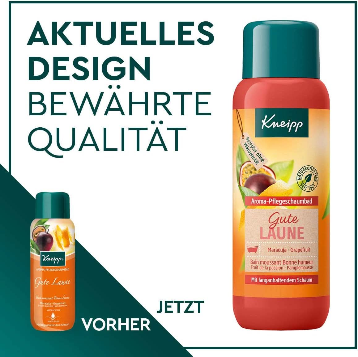 Kneipp Aroma, Good Mood aromatická pěnová přísada do koupele, 400 ml Sprcha a koupel Naty Shop