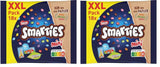 Nestlé SMARTIES Mini XXL kapsičky, Čokoládová čočka, Ideální pro sdílení a zábavu s rodinou a přáteli, Přírodní barvy, Recyklovatelné balení, Balení po 2 (1 x 259 g)